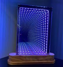 An "Infinity mirror", which shows a repeated reflection due to parallel mirrors
